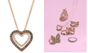 Le Vian Chocolatier&reg; Diamond Heart Pendant Necklace (1/3 ct. t.w.) in 14k Rose Gold